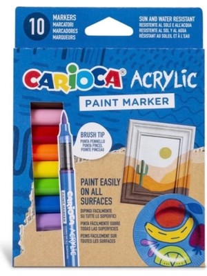 Carioca Akrilik Paint Marker Su Bazlı Fırça Uçlu Kalem