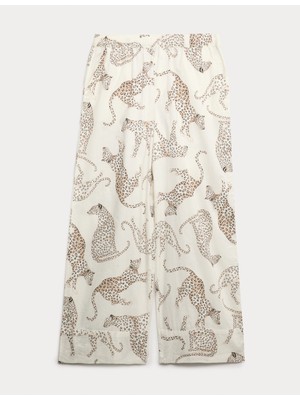 Marks & Spencer Pure Cotton Hayvan Desenli Pijama Altı