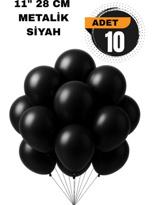Festilo Metalik Balon 11 Inc 28 cm 10 Adet Parti Doğum Günü Kutlama Süsleri