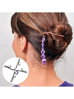 Lowell Home Buffer® Kolay Saç Toplama Örgü Yapma Tokası Saç Şekillendirme Seti LWL-47U89