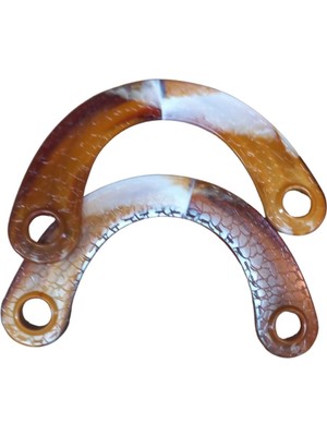 Lowell Home Çanta Sapı Ay Model Kahverengi-Beyaz 20 cm LWL-47U89