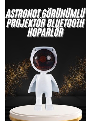 TeknoKapsül 180 Derece Dönebilen Astronot Masa ve Gece Lambası Projektör - TK0027-5U0EB8
