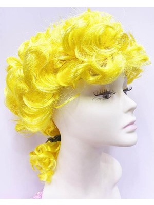 Ayder Timya Marquis Baroque Peruk Barok Dönem Yargıç Peruğu Sarı Renk TG/Tmya1395 209179