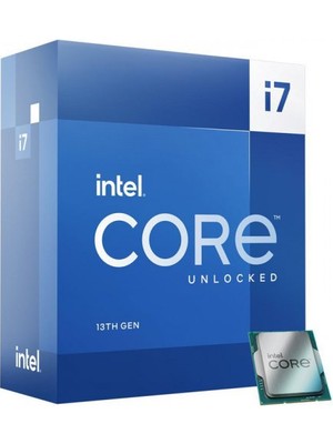Verto Intel I7-13700K 16 Core, 3.40GHZ, 30MB,125W, LGA1700, 13.nesil, Box, (Dahili Grafik Var, Fan Yok)
