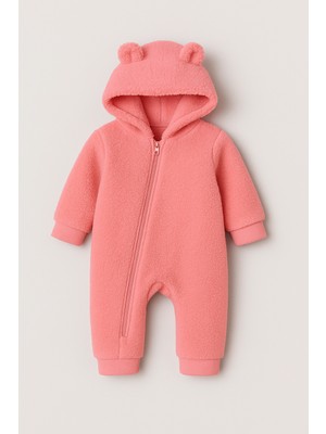 Bubito Unisex Bebek Çocuk Kışlık Peluş Welsoft Uyku Tulumu - Somon