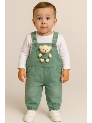 Bubito Oyuncak Görselli 2'li Bebek Slopet Takım-Yeşil