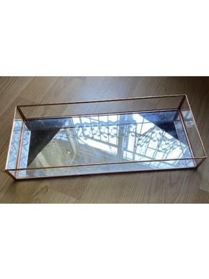 Güven Gondol Aynalı Büyük Boy Tepsi Damat Nişan Tepsisi