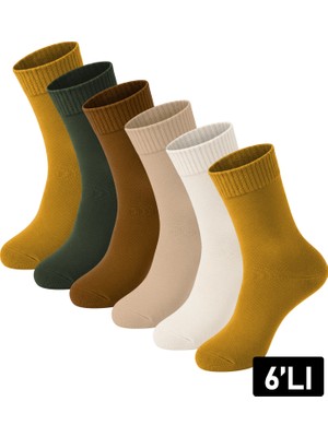 Just Inner Kadın Kışlık Çorap 6’lı Koyun Yünü (Lambswool)