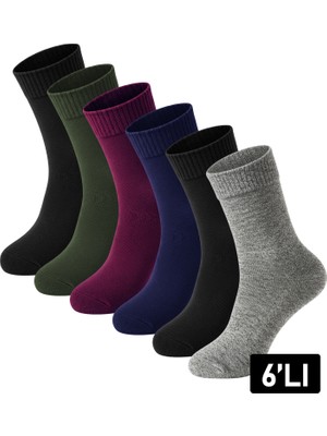 Just Inner Kadın Kışlık Çorap 6’lı Koyun Yünü (Lambswool)