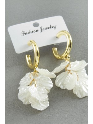 Marsilyan Yaprak Inci Küpe