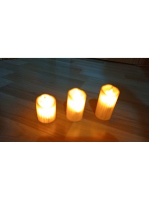 Konak 3'lü Dekoratif LED Mum