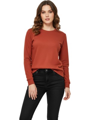Linsolita Kadın Sıfıryaka Sweatshirt  BGL-ST05116