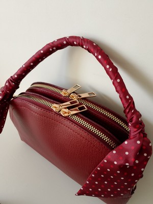 Gachi Suni Deri Çift Göz Askı Detaylı Lüx Kadın Çanta