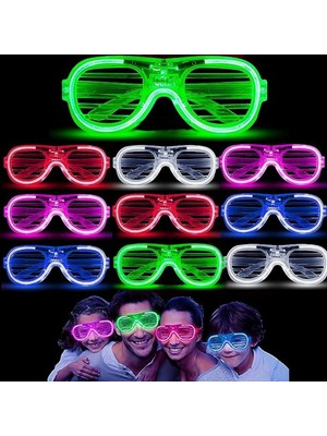 Ayder Timya Glow Model 3 Farklı Fonksiyonlu Işıklı Panjur Parti Gözlüğü Karışık Renk 12 Adet TG/Tmya1395 211760