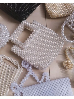 Ravinity Büyük Boy Günlük Kullanışlı Içi Geniş Abiye Inci Çanta