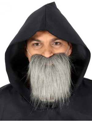 Askımo Kırçıllı Korsan Sakalı Gri Renk Takma Sakal