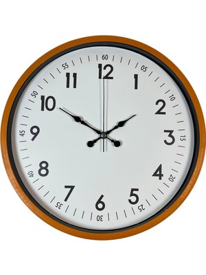 Ototechparca Zentime 36 cm Turuncu Dekoratif Duvar Saati