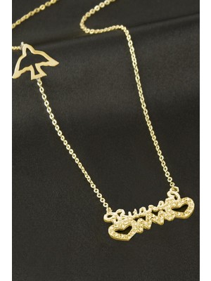 Freedom Store Bitanem Yazılı Kalp Şans Kolye