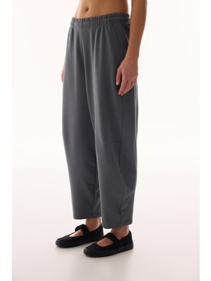 Penti Gri Pamuklu Balon Yüksek Bel Eşofman Altı