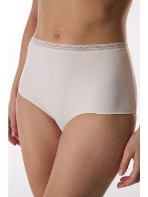 Penti Bej Easy Pamuklu Trim Yüksek Bel Slip Külot