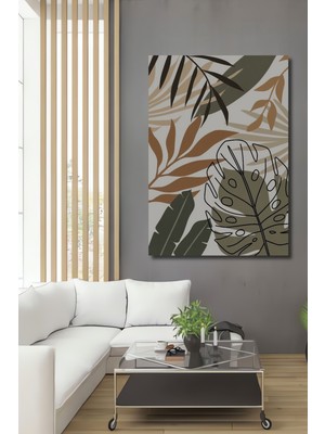 Teona Ahşap Tropikal Yaprak Sanat Ahşap Dekoratif Ev,Antre,Salon,Ofis,Mutfak,Yatak Odası Tablo