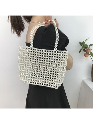 Ravinity Kalın Kol Askılı Şık Abiye Çanta Inci Boncuk Çanta