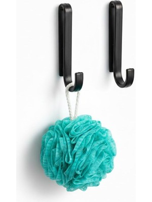 UG Home 2 Adet Siyah Askı Banyo Mutfak Rafları Için