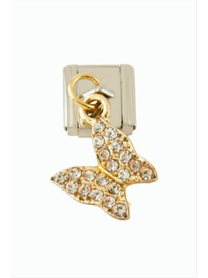 Freedom Store Kelebek Sallatılı Çelik Charm