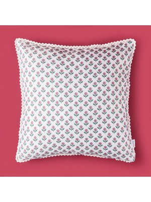 Matmel Soft Granny Summer Flower Kırlent - Ekru - 45X45 cm