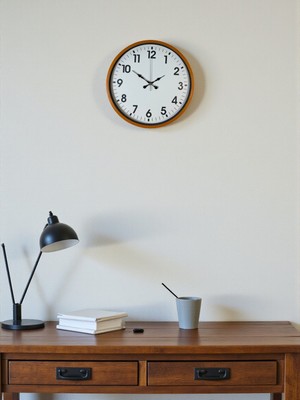 Ototechparca Zentime 36 cm Turuncu Dekoratif Duvar Saati