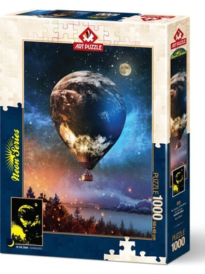 Art Puzzle Ay'a Yolculuk 1000 Parça Neon Puzzle