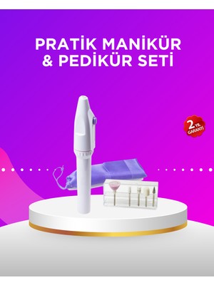 Adat Elektrikli Manikür ve Pedikür Matkap Seti – Ayarlanabilir Hız, Ergonomik ve Sessiz