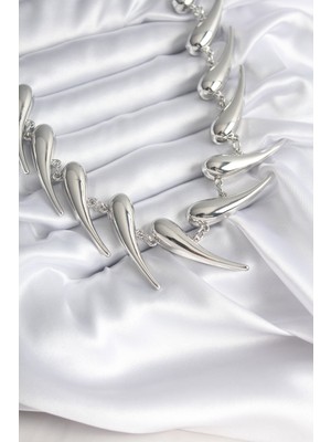 Ayder Timya VIP Seri Özel Model Gümüş Renk Kadın Kolye - TJ-BKO8236 TG/Tmya1395 211577