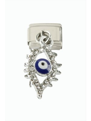 Freedom Store Göz Zirkon Taşlı Sallatılı Çelik Charm