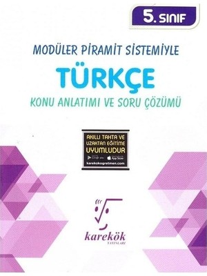 Karekök Yayıncılık  5. Sınıf Modüler Piramit Sistemiyle Türkçe Konu Anlatımı ve Soru Çözümü
