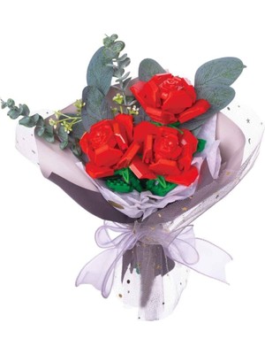 NW NessiWorld 5757 Flower Set Gül Buketi 3lü Krmz 285 Prç