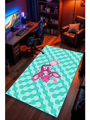 Charmbi Pokemon Hipnoz Desenli Kaymaz Taban Makinede Yıkanabilir Gaming Oyuncu Gamer Genç Odası Halısı
