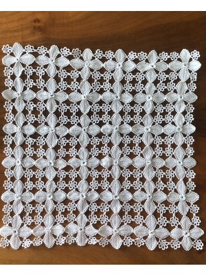 Mor Tırtıl El Işi Dantel Masa Sehpa Örtüsü Hediyelik Çeyizlik Nostaljik Vintage