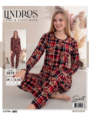 Lindros Süet Uzun Kol Pijama