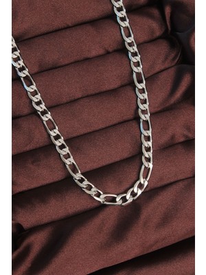 Ayder Timya 316L Çelik Gümüş Renk Çizgili Kuş Gözü Zincir Kolye - TJ-ERK1374 TG/TMYA1395 213086