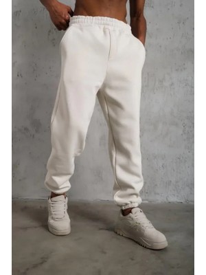 Arona Mdb Erkek Üç Iplik Alt Eşofman Astikli  Beyaz