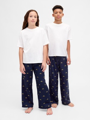 Gap Erkek Çocuk Lacivert Recycled Flannel Pijama Altı