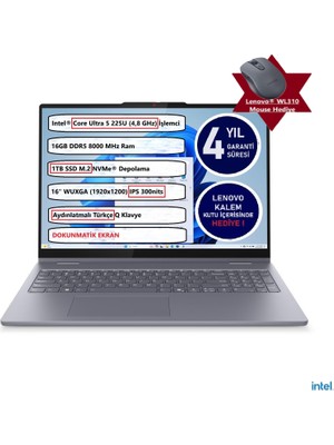 Lenovo Ideapad 5 2 In 1 16IAL10 Intel® Core Ultra 5 225U 16GB 1tb SSD 16" Touch 83KS0005TR Freedos Dokunmatik Bilgisayar