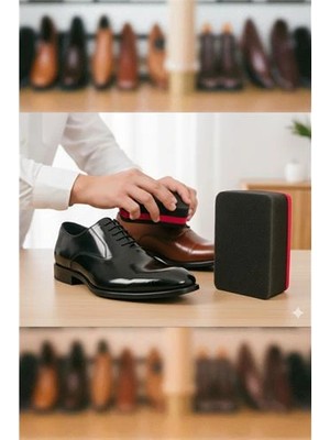 Calperia Ayakkabı ve Deri Parlatıcı Sünger – Kompakt Boy, Anında Parlaklık