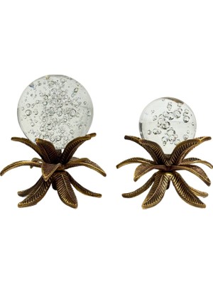 Lara Decor Eskitme Kristalli Çiçek Dekor Seti