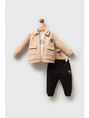 U.S. Polo Assn. Us Polo Erkek 3lü Takım - 2549US - Bej - 24 Ay Bej