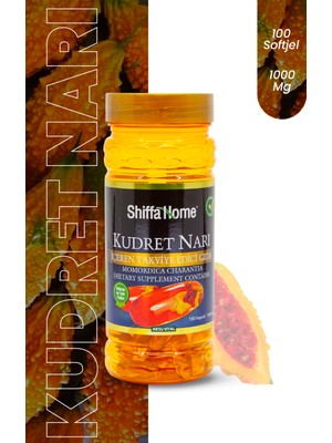 Aksu Vital Shiffa Home Zeytinyağlı Kudret Narı 1000 mg 100 Softjel İçeren Takviye Edici Gıda
