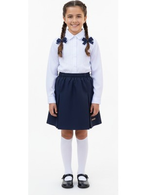 Woorage Kız Çocuk Lacivert Okul Eteği