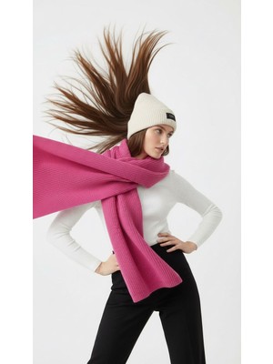 Kadın Çizgili Triko Örgü Atkı – Kalın, Yumuşak Dokulu, Şal Tipi Omuz Örtüsü, Afrodit Model Kışlık Kaşkol, Rüzgar Geçirmez, Kadife Astarlı, Sıcak Tutan