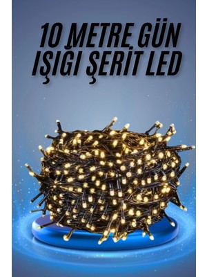 Ronanna LED Işık Ağaç Süsleme Ampüllü Dekoratif Aydınlatma 10 Metre Gün Işığı